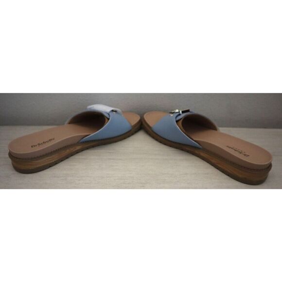 Dr. Scholl's Women's Sz 7M Summer Blue Island Icon Buckle Slide Sandals SIB - Picture 8 of 11
